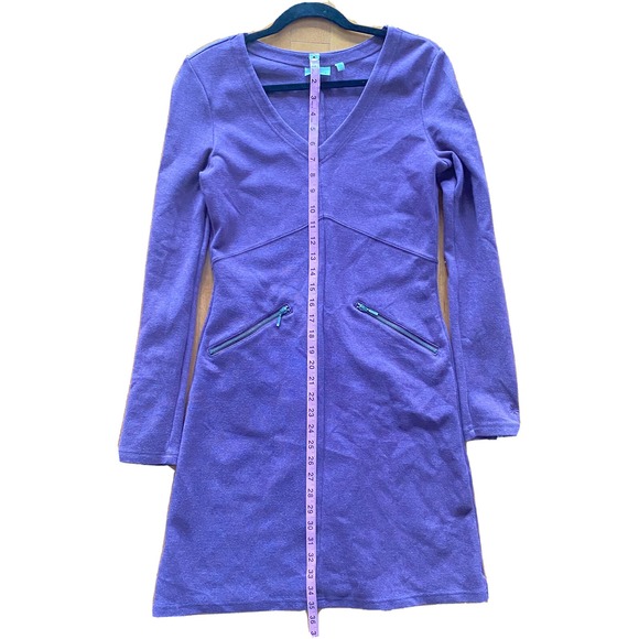 Athleta Golf Dress Women's S Small Purple Active‎ Knit Ponte Zipper Pocket Dress - Picture 7 of 12